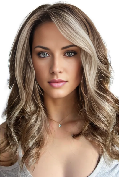 Stormy Gray Days wig - front view