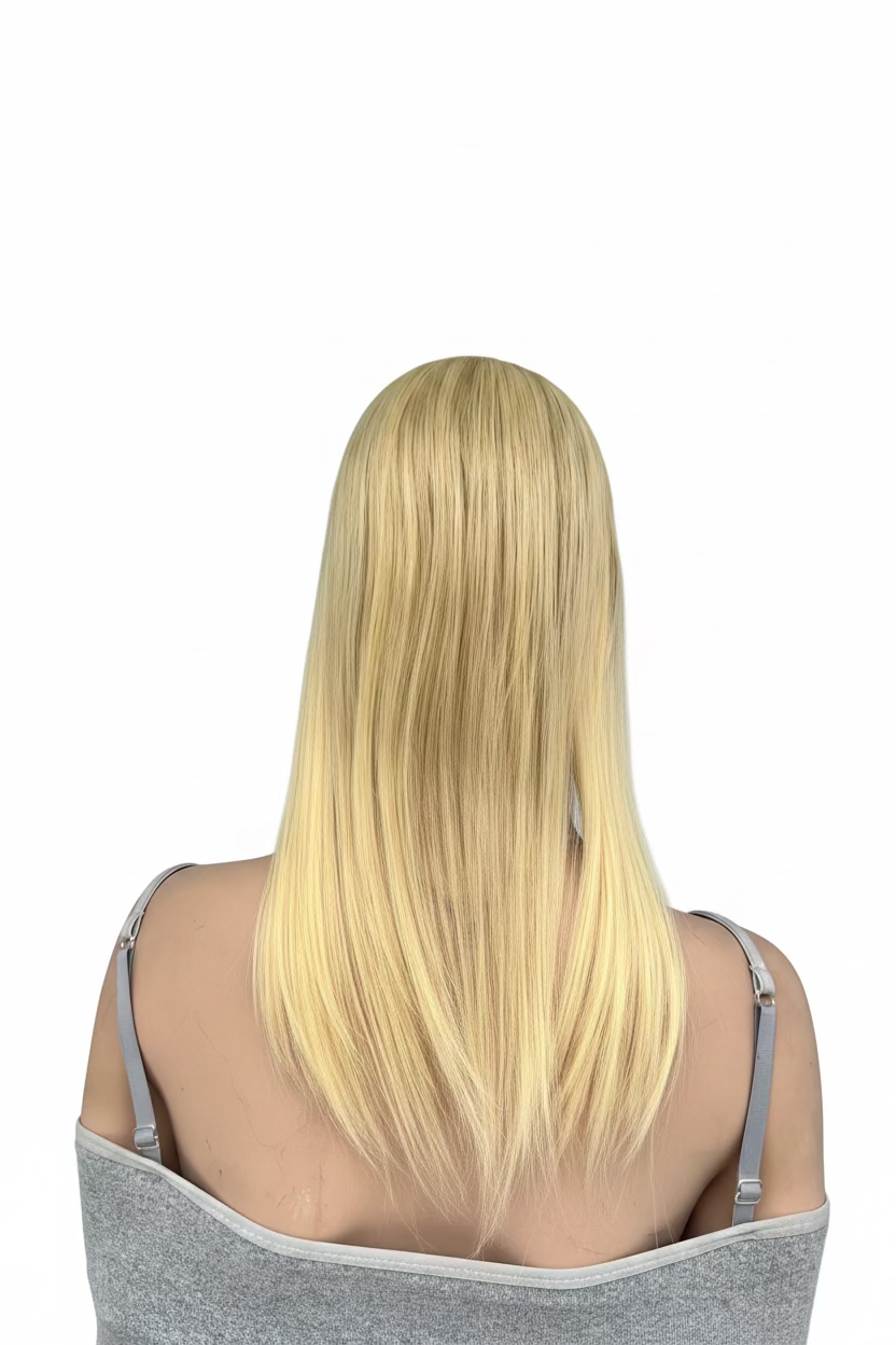 Banana Silk topper back view - full coverage design