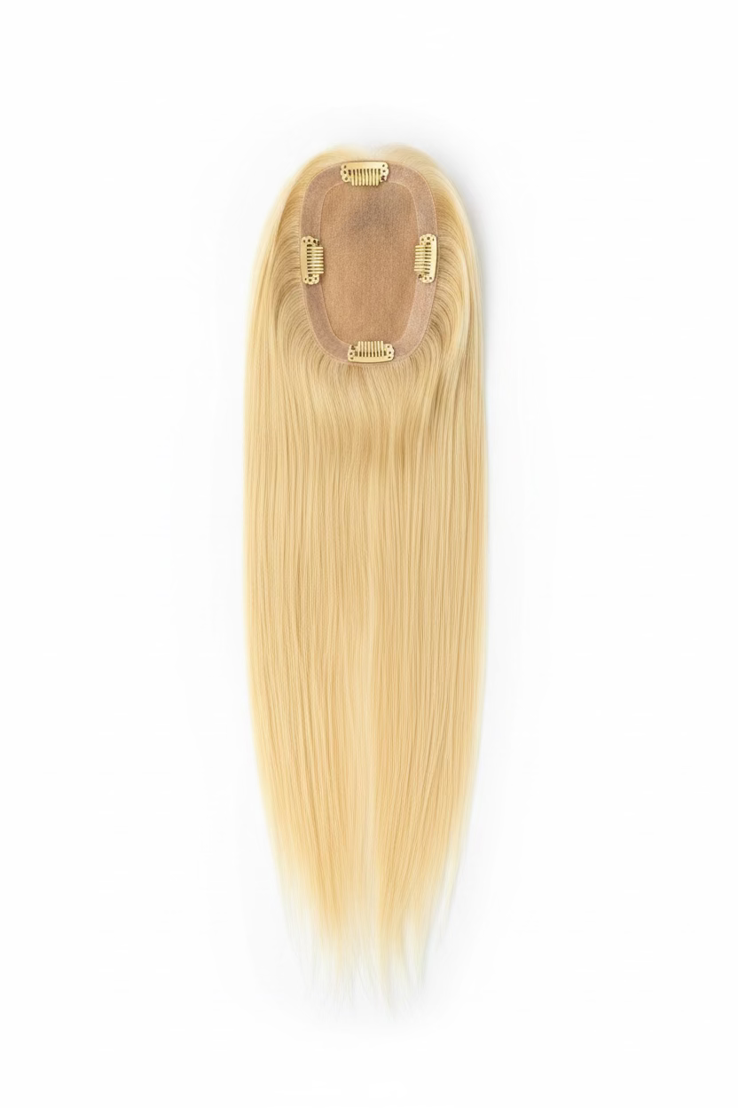 Banana Silk topper mono cap with 4 clasps