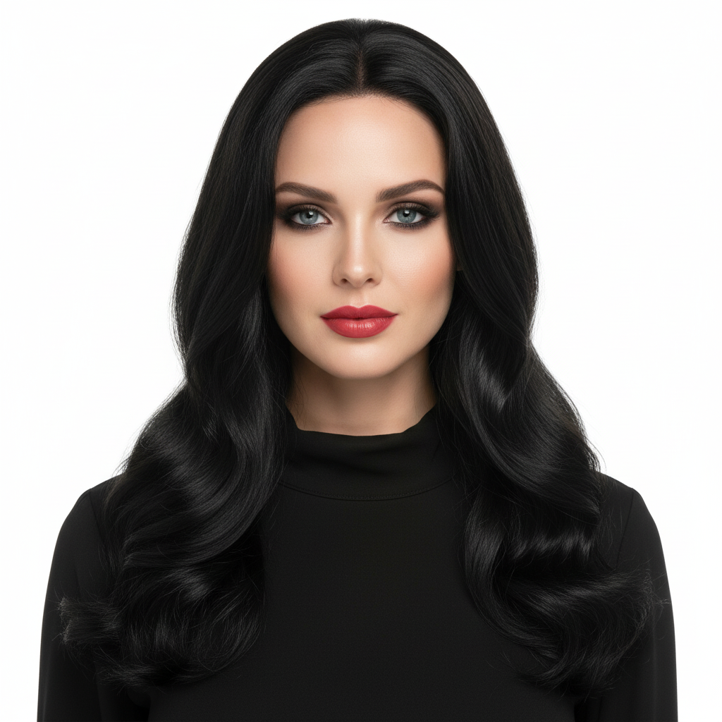 Black Velvet Human Hair Wig - 22" Premium Lace Front Open Box | Hair Loss