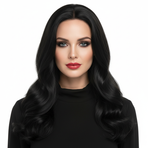 Black Velvet Human Hair Wig - 22" Premium Lace Front Open Box | Hair Loss