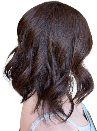 Rich Espresso Human Hair Wig - 14" Premium Lace Front for Women | Hair Loss