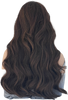 Back view
22-inch length premium hair