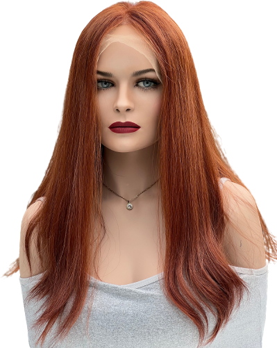 Front view
Shows dimensional red with highlights in indoor lighting
