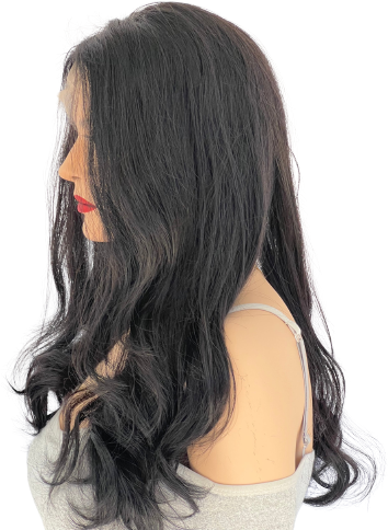 Black Velvet Human Hair Wig - 22" Premium Lace Front Open Box | Hair Loss