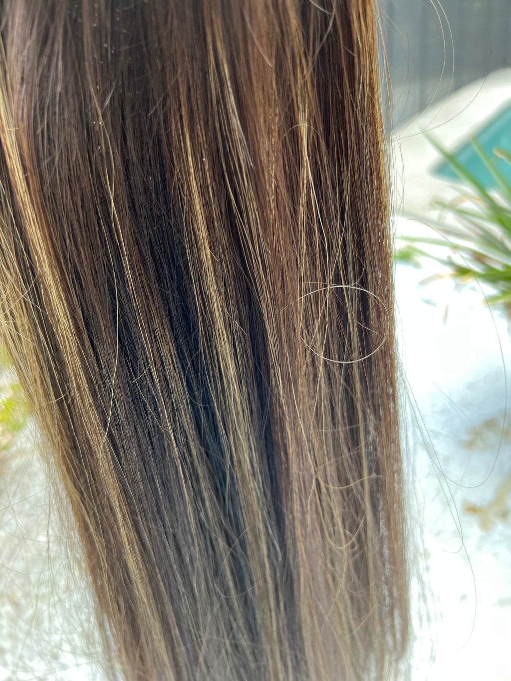 Close-Up/Detail Photos:

"Midnight Ash Elegance lace front detail medium cap European human hair"
"Dark brown with ash highlights close up texture"